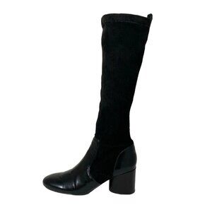 TORY BURCH - Black Chemical Fiber Leather Women's Boots 129-081525